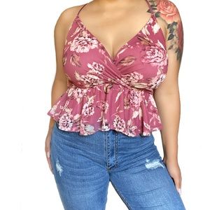 Mauve Floral Cami Top
